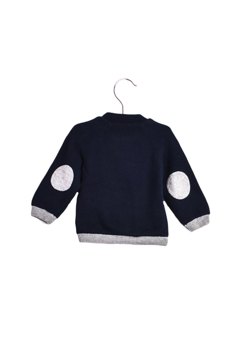 A Navy Knit Sweaters from Jacadi in size 12-18M for boy. (Back View)