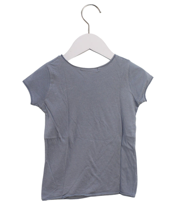 A Blue Short Sleeve T Shirts from Bonpoint in size 3T for girl. (Back View)