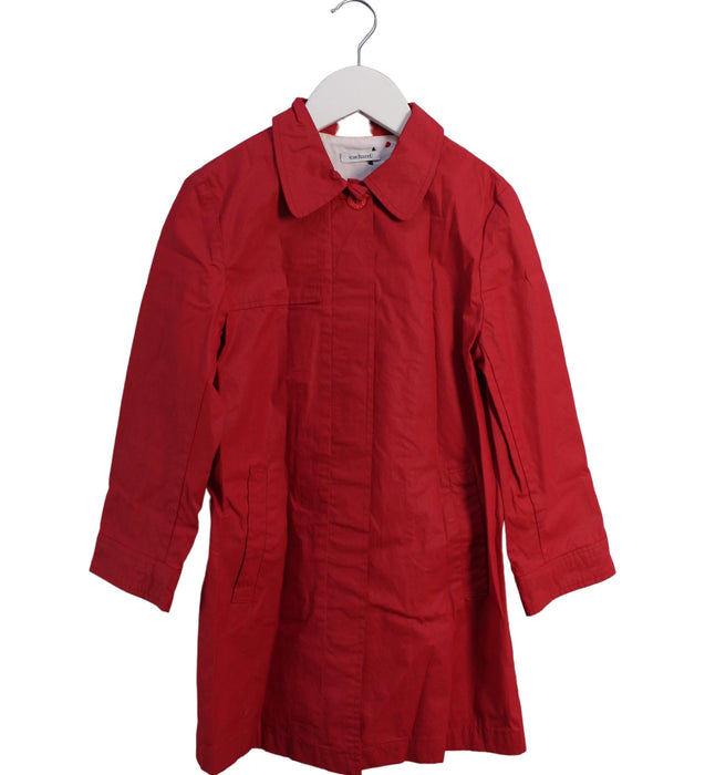 A Red Coats from Cacharel in size 6T for girl. (Front View)
