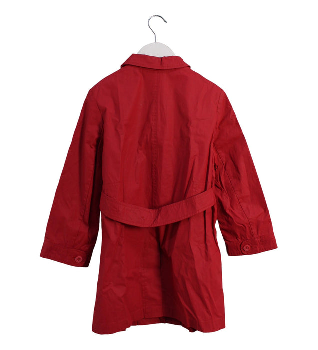A Red Coats from Cacharel in size 6T for girl. (Back View)
