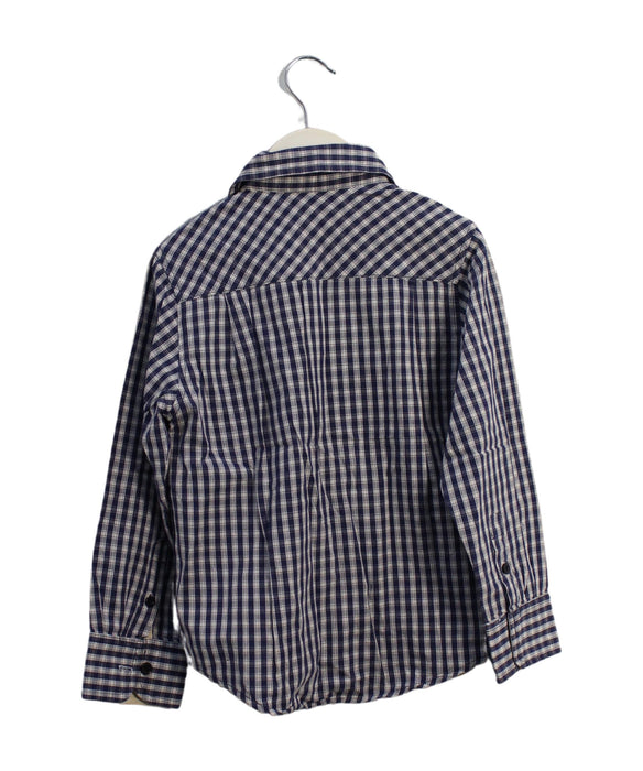 A Navy Shirts from Little Mercerie in size 2T for boy. (Back View)