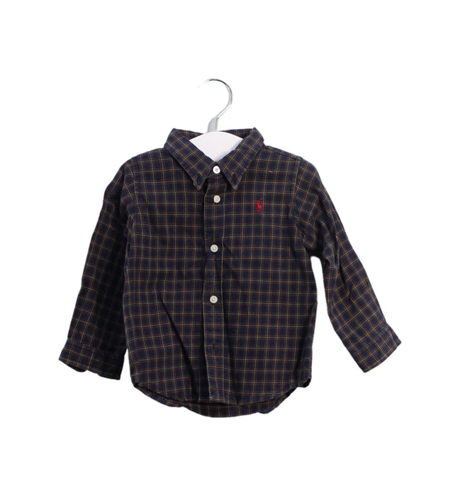 A Navy Shirts from Ralph Lauren in size 6-12M for boy. (Front View)