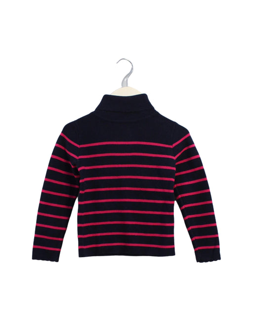 A Navy Knit Sweaters from Jacadi in size 3T for girl. (Front View)