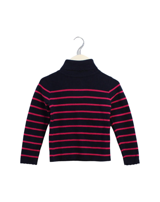 A Navy Knit Sweaters from Jacadi in size 3T for girl. (Front View)
