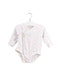 A White Long Sleeve Bodysuits from Mides in size 0-3M for girl. (Front View)