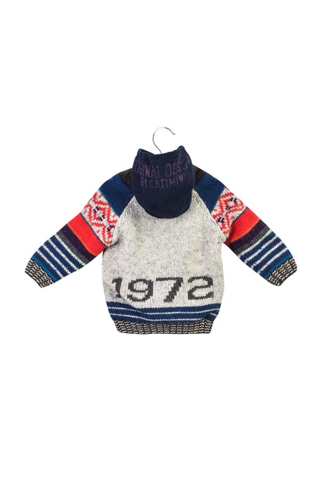 A Mulicolour Cardigans from Catimini in size 12-18M for boy. (Back View)