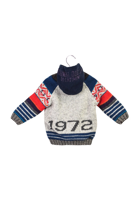 A Multi Cardigans from Catimini in size 12-18M for boy. (Back View)