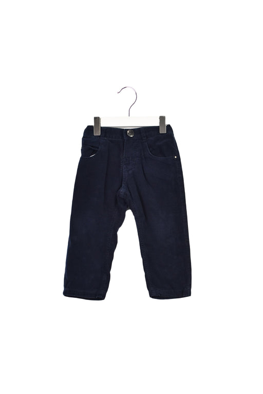 A Navy Casual Pants from IKKS in size 12-18M for boy. (Front View)