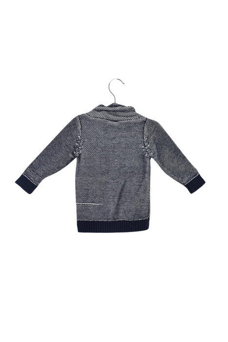 A Navy Knit Sweaters from Seed in size 0-3M for boy. (Back View)