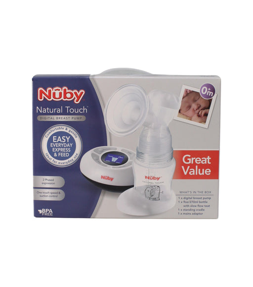 A White Bras from Nuby in size O/S for neutral. (Front View)