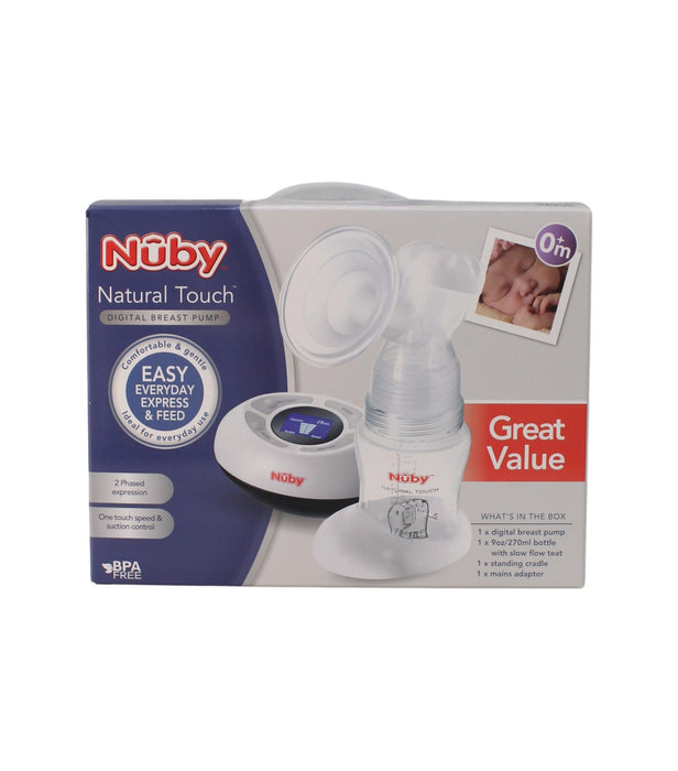 A White Bras from Nuby in size O/S for neutral. (Front View)