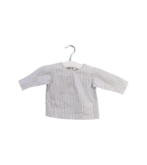 A Blue Long Sleeve Tops from Alice à Paris in size 0-3M for girl. (Front View)