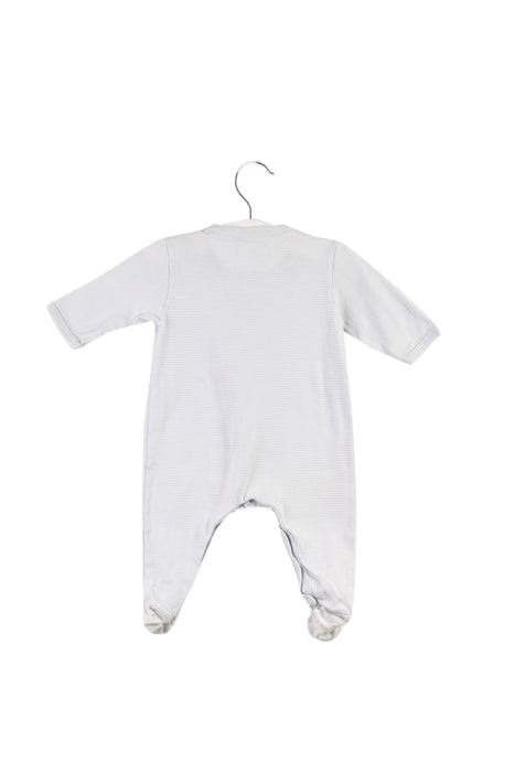 A Blue Long Sleeve Jumpsuits from Petit Bateau in size 0-3M for boy. (Back View)