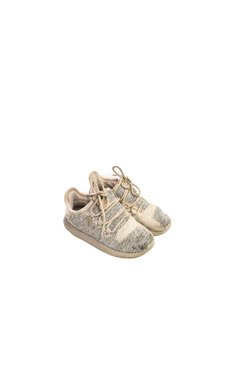 A Beige Sneakers from Adidas in size 3T for boy. (Front View)