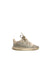A Beige Sneakers from Adidas in size 3T for boy. (Back View)