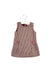 A Brown Sleeveless Dresses from Jacadi in size 3-6M for girl. (Front View)