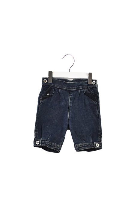 A Navy Shorts from Jacadi in size 6-12M for boy. (Front View)