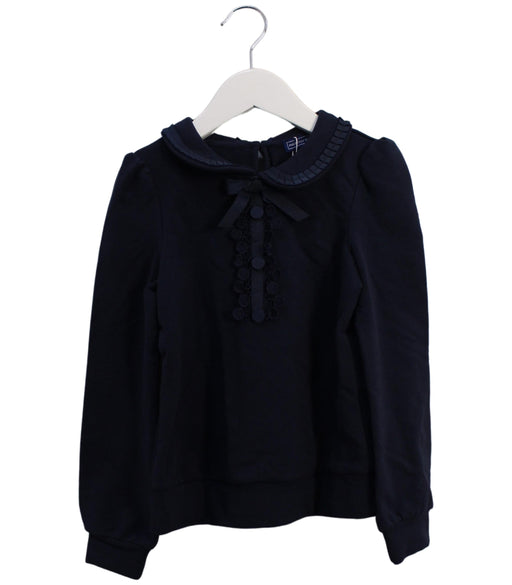 A Navy Sweatshirts from Nicholas & Bears in size 8Y for girl. (Front View)