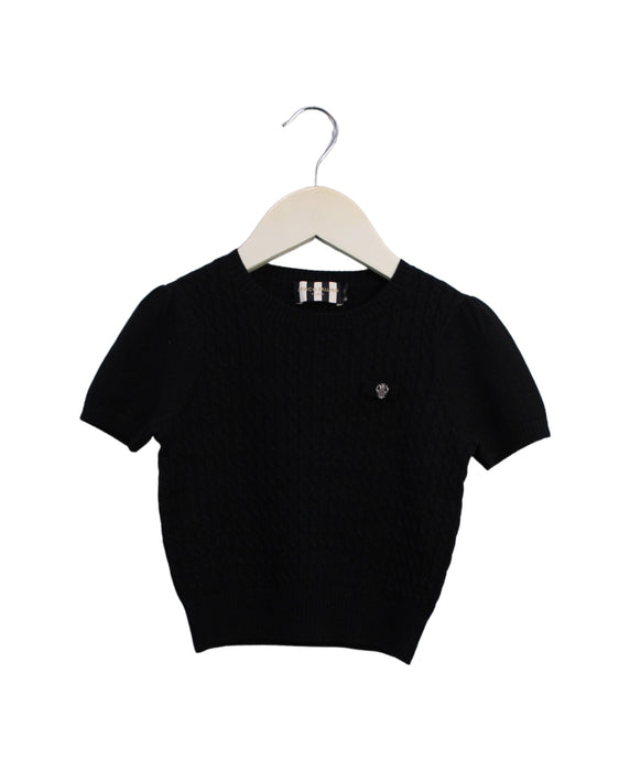 A Black Knit Sweaters from I Pinco Pallino in size 3T for girl. (Front View)