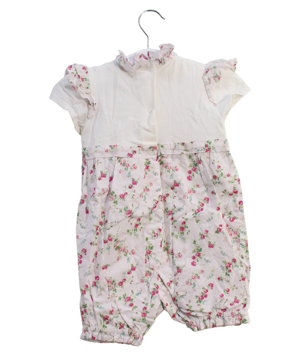 A White Rompers from Patachou in size 18-24M for girl. (Back View)