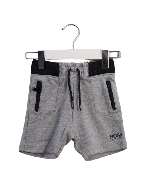 A Grey Shorts from Boss in size 6-12M for boy. (Front View)