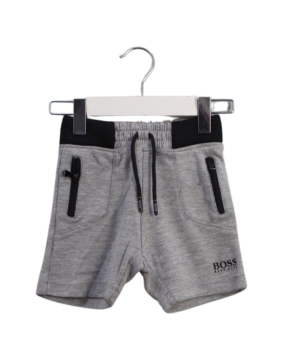 A Grey Shorts from Boss in size 6-12M for boy. (Front View)