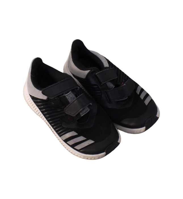 A Black Sneakers from Adidas in size 5T for boy. (Front View)