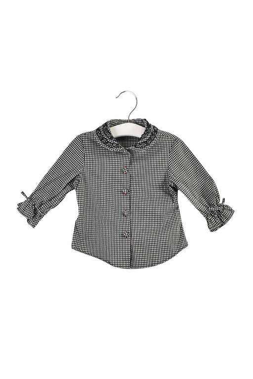 A Black Long Sleeve Tops from Nicholas & Bears in size 6-12M for girl. (Front View)