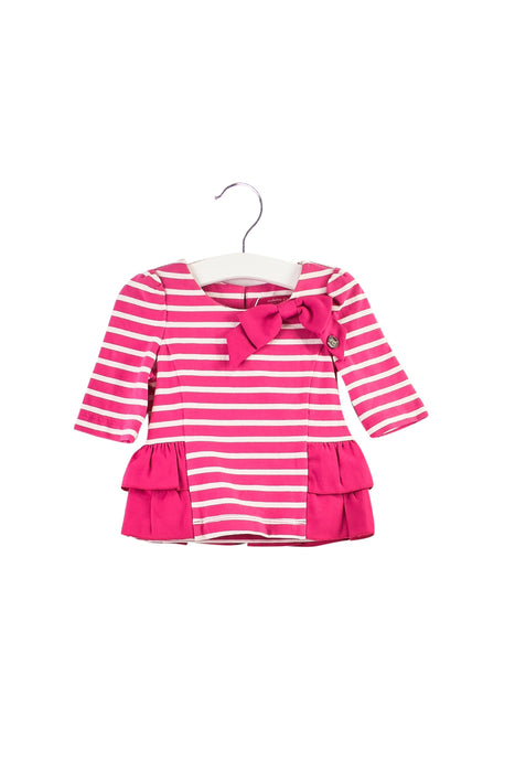 A Pink Long Sleeve Tops from Nicholas & Bears in size 6-12M for girl. (Front View)