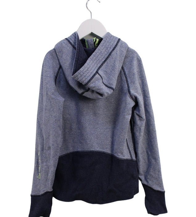 A Blue Zippered Sweatshirts from Ivivva in size 8Y for girl. (Back View)