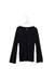 A Black Long Sleeve Tops from Seraphine in size S for maternity. (Front View)