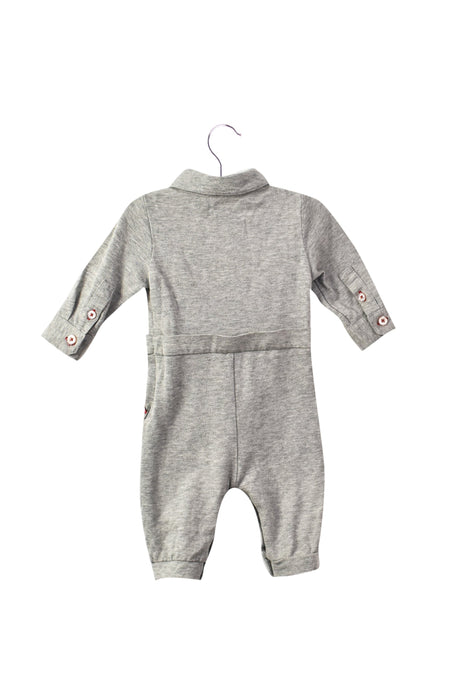 A Grey Long Sleeve Jumpsuits from Nicholas & Bears in size 3-6M for boy. (Back View)