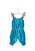 A Blue Sleeveless Jumpsuits from La Compagnie des Petits in size 3-6M for girl. (Back View)