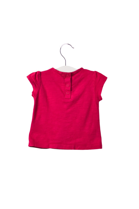 A Pink T Shirts from La Compagnie des Petits in size 3-6M for girl. (Back View)
