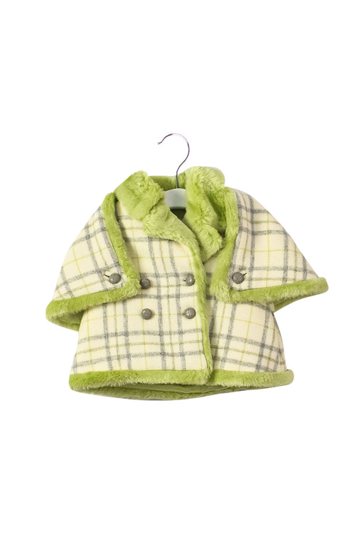 A Green Coats from Nicholas & Bears in size 12-18M for girl. (Front View)