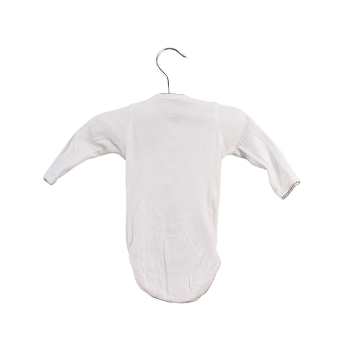 A White Long Sleeve Bodysuits from Bonpoint in size 0-3M for neutral. (Back View)