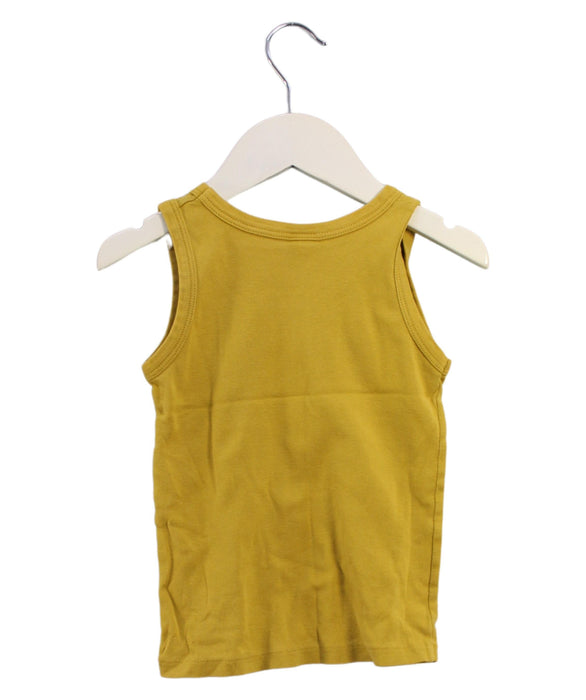 A Yellow Sleeveless Tops from Petit Bateau in size 3T for boy. (Back View)