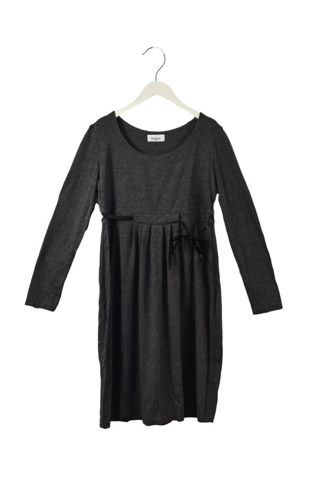 A Grey Long Sleeve Dresses from Balloon Paris in size S for maternity. (Front View)