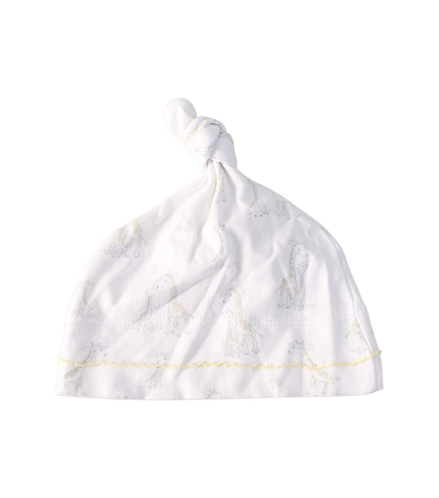 A White Beanies from Kissy Kissy in size O/S for girl. (Front View)