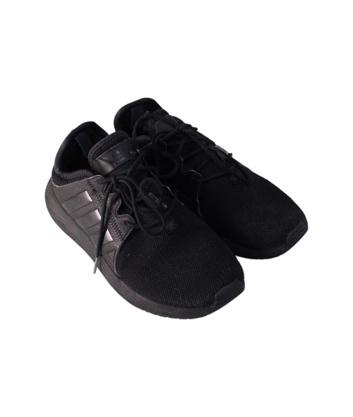 A Black Sneakers from Adidas in size 11Y for boy. (Front View)