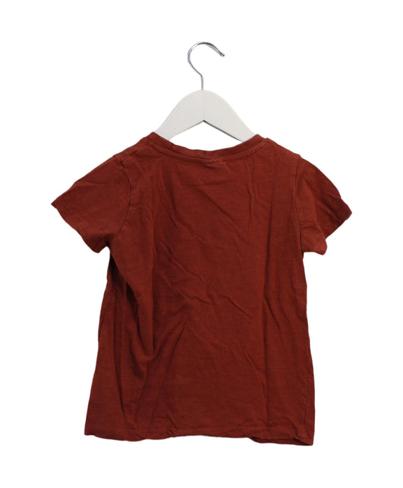 A Brown Short Sleeve T Shirts from Seed in size 5T for boy. (Back View)