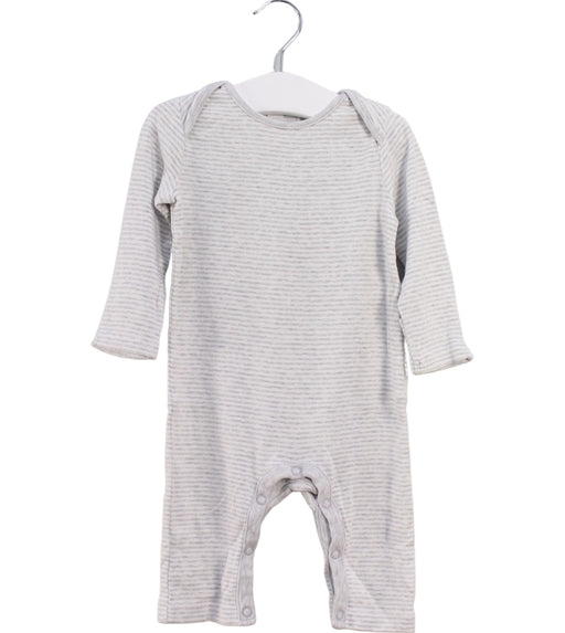 A Grey Long Sleeve Jumpsuits from The Little White Company in size 3-6M for neutral. (Front View)