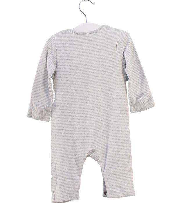 A Grey Long Sleeve Jumpsuits from The Little White Company in size 3-6M for neutral. (Back View)