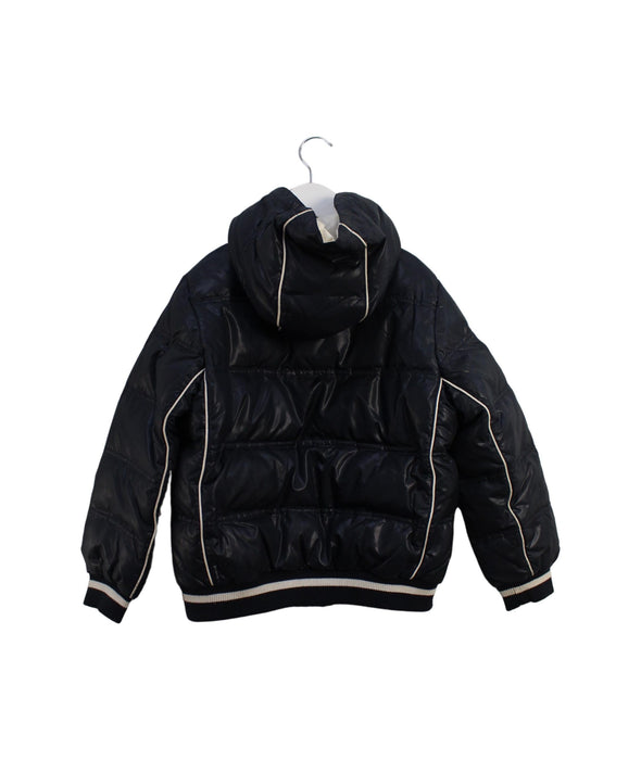 A Black Puffer/Quilted Jackets from Armani in size 8Y for boy. (Back View)
