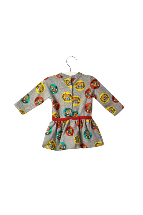 A Grey Sweater Dresses from Moschino in size 6-12M for girl. (Back View)