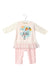 A Pink Long Sleeve Jumpsuits from Fendi in size 3-6M for girl. (Front View)