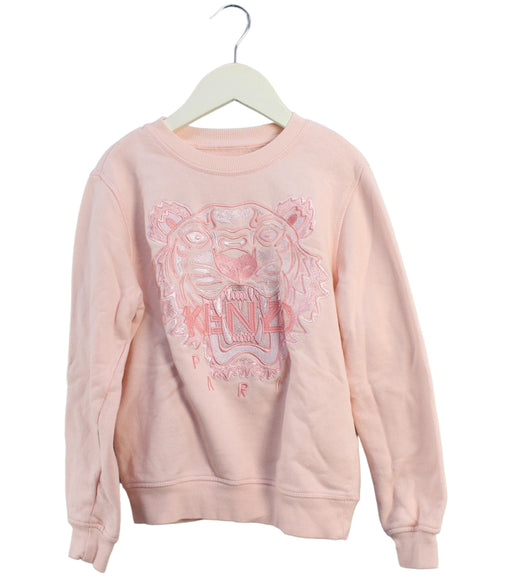 A Pink Crewneck Sweatshirts from Kenzo in size 5T for girl. (Front View)