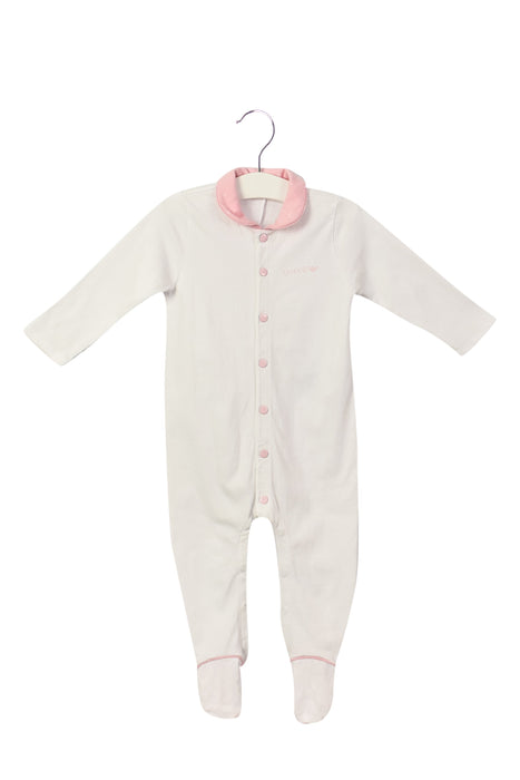 A White Long Sleeve Jumpsuits from Armani in size 6-12M for girl. (Front View)