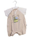 A Beige Short Sleeve Rompers from Mides in size 0-3M for boy. (Front View)