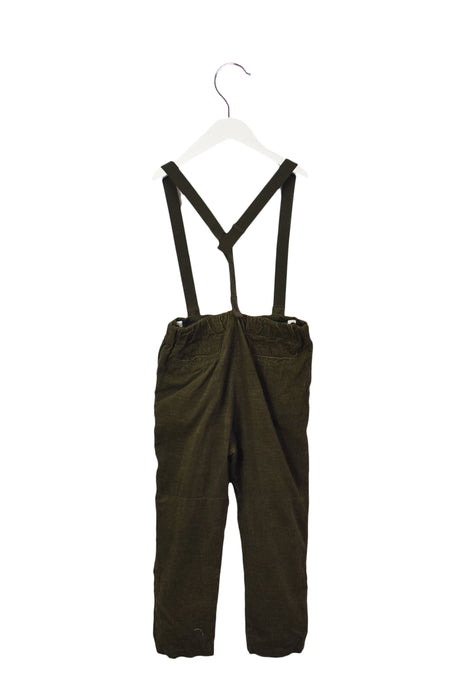 A Green Long Overalls from jnby by JNBY in size 5T for boy. (Back View)